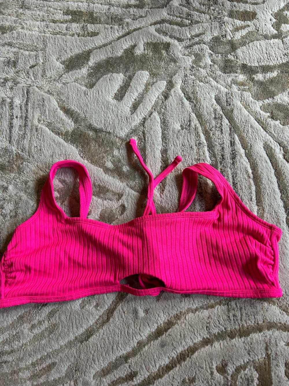 Hot Pink Ribbed sw Top